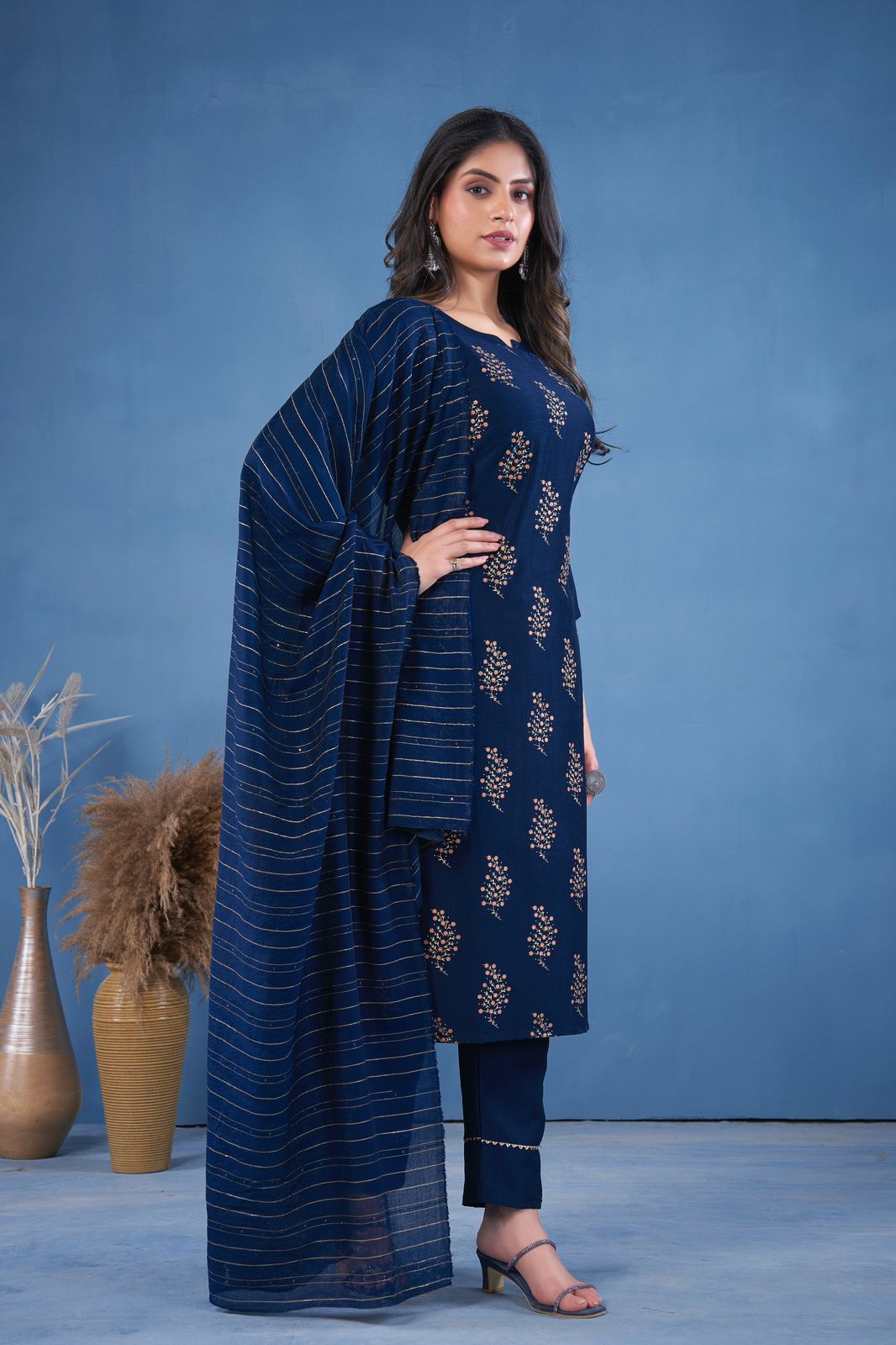 Desilook By Seamore Art Silk Printed Kurti With Bottom Dupatta Wholesale Market In Surat